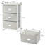 Valeriane 45cm W Metal Bedside Table