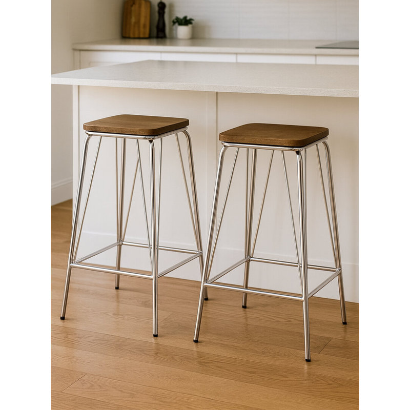 Counter Stool with Metal Frame