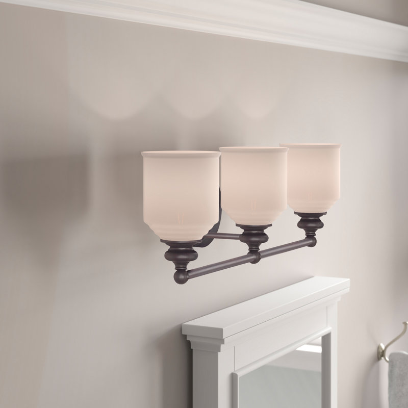 Abarca 3-Light Dimmable Vanity Light in English Bronze, Bronze