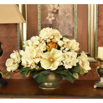 Faux Silk Arrangement in Vase