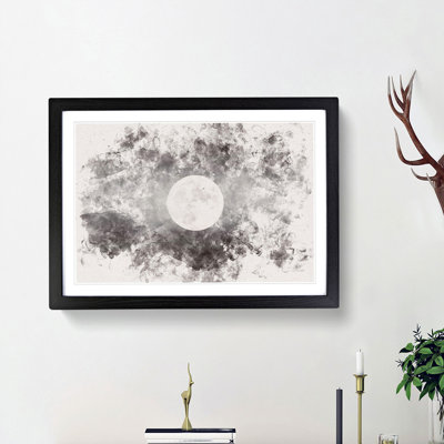Full Moon at Dusk - Picture Frame Painting Print
