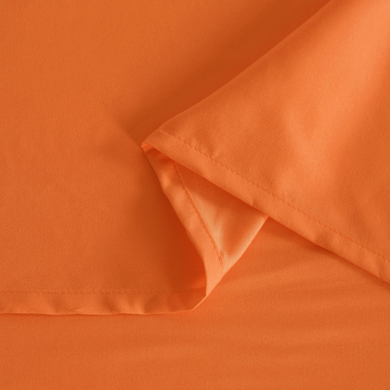 Ensemble de literie en microfibre toutes saisons 5 pièces, Orange