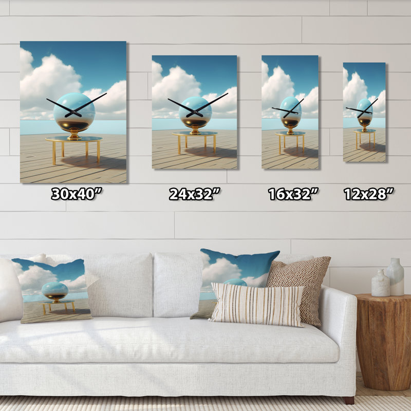 Horloge murale infinie infiniment infini infini, H 32 po x l 16 po x P 1 po