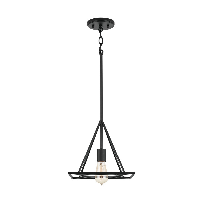1 - Light Matte Black Single Pendant