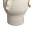Vase Tio moderne, pétales coulants, porcelaine blanche 19 pouces
