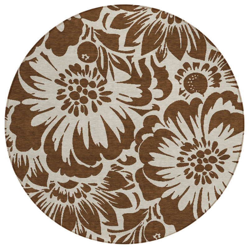 Tapis d'intérieur rond 8 pi