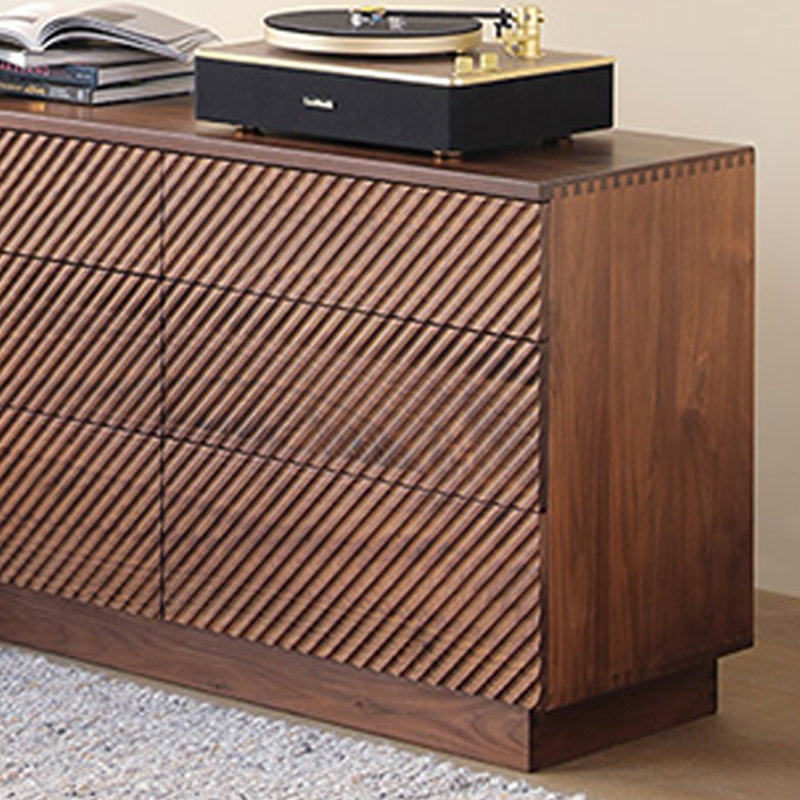 Black Walnut Nine-Drawer Cabinet