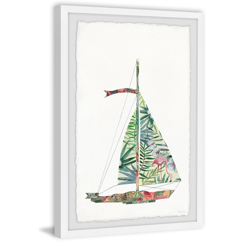 Tropical Sailing by Parvez Taj - Single Picture Frame Painting, 61cm H x 41cm W