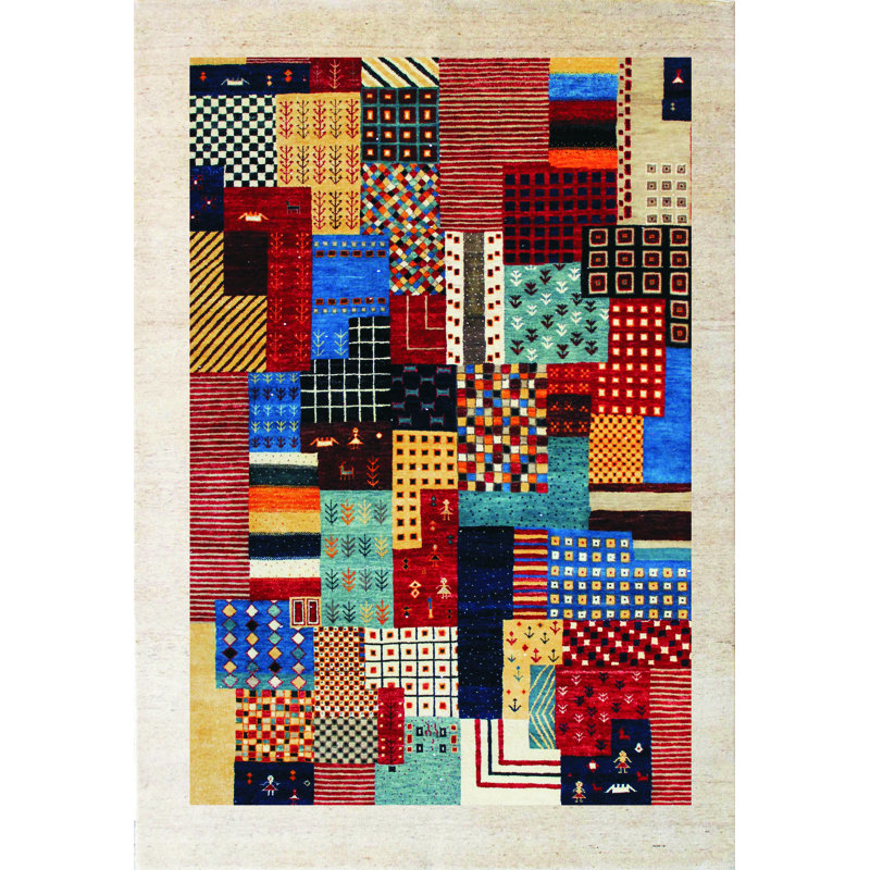 Belday Wool Hand Woven Area Rug, Rectangular 70 x 140 cm