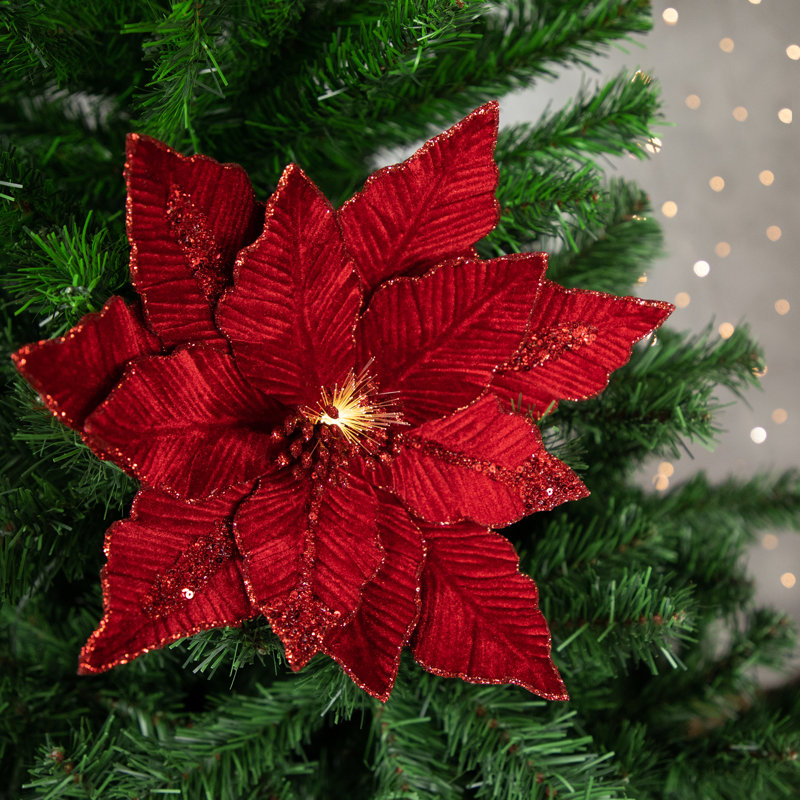 20'' Floral Fabric Plants & Flowers Lighted Pick