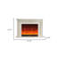 Foyer électrique 47,24 po Retro White-2012934426-2012934431