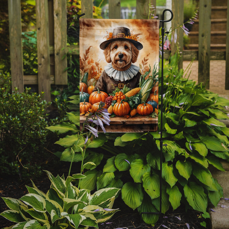 Drapeau du jardin de l'Action de grâce, Goldendoodle