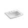 Archer® Vitreous China Rectangular Drop-In Bathroom Sink with Overflow
