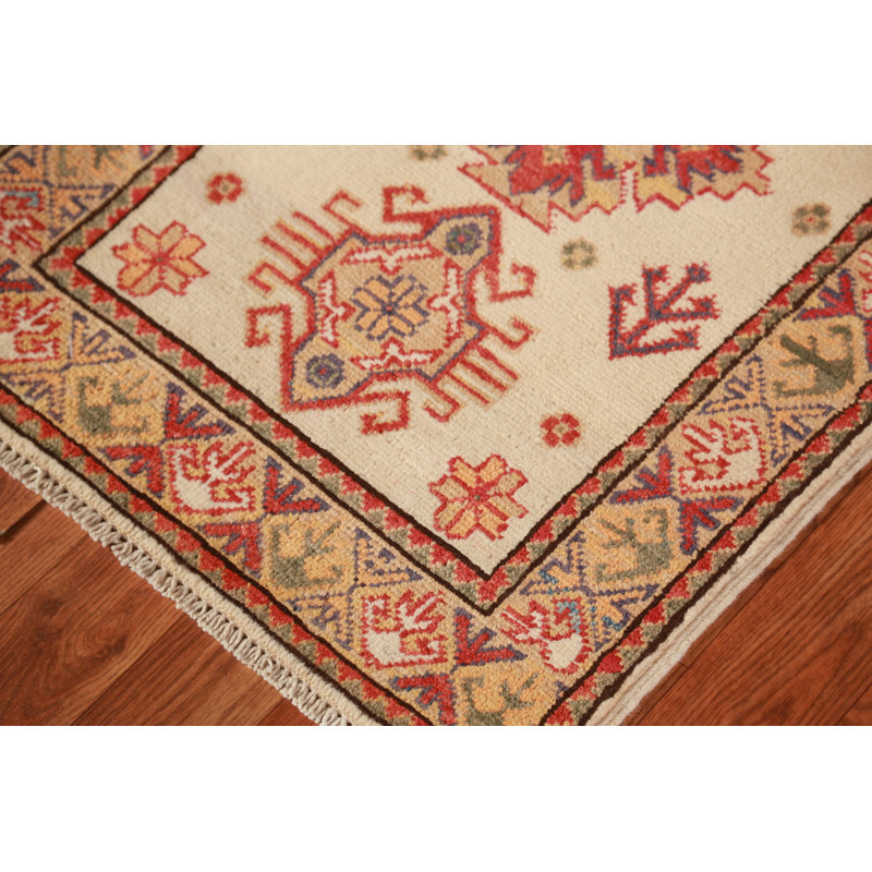 Tapis de vestibule oriental traditionnel Kazak 2x3