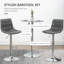 Jannine Adjustable Bar Stools Set of 2 Swivel for Kitchen Counter-267182960