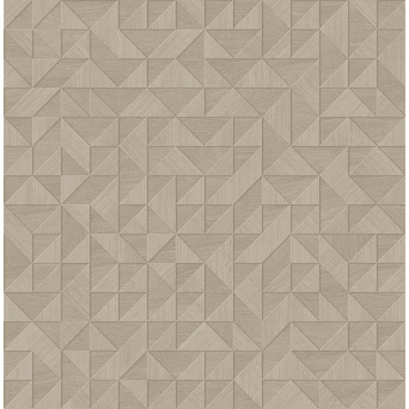 Rouleau de papier peint L 33 pi x l 20,5 po Hague, Taupe
