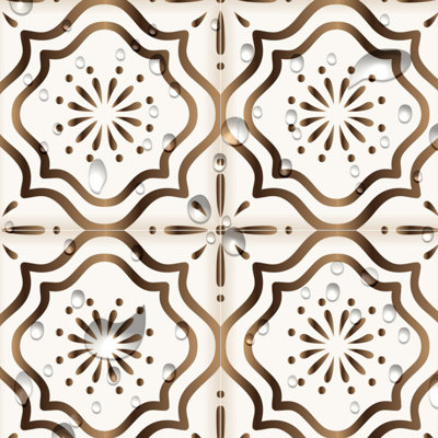 Carreau de mosaïque auto-adhésif en vinyle 7 po x 7 po