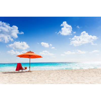 Dream Beach Vacation by SerrNovik - Wrapped Canvas Print