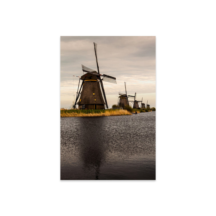 Ebern Designs Netherlands, Kinderdijk, Windmills On Plastic/Acrylic by ...