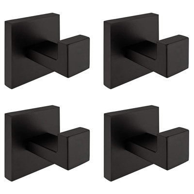 4 Piece Wall Mounted Towel Hook Set