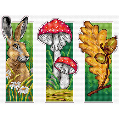 Forest Woodland Cross Stitch Bookmark Kit by Orchidea 8716