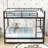 Full Over Full Metal Bunk Bed With Twin Trundle, Ladder And Guardrails-1210731548