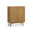 Tremolo Modern 2-Door Accent Cabinet with Adjustable Shelves & Fluted Push-Open Fronts for Living Room or Entryway-1365732929
