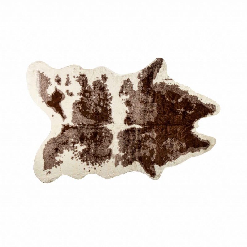 Tapis blanc chocolat vache Tyson