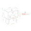 Table de chevet 1 tiroir Mid-Century-1461577578