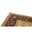 Tapis ivoire et noir noué à la main de haute qualité