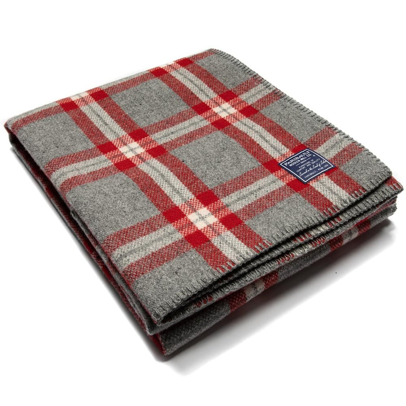 Hand Woven Blanket, Red, 80" x 96"
