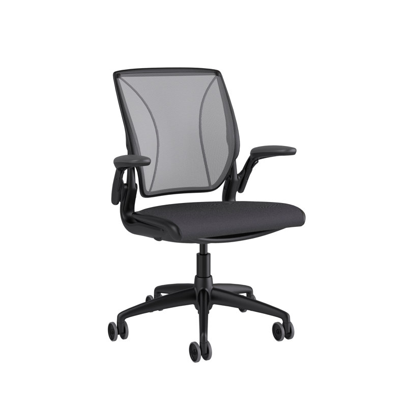 Diffrient World Wool Task Chair, Black, Catena/Caraway, Corde/Black