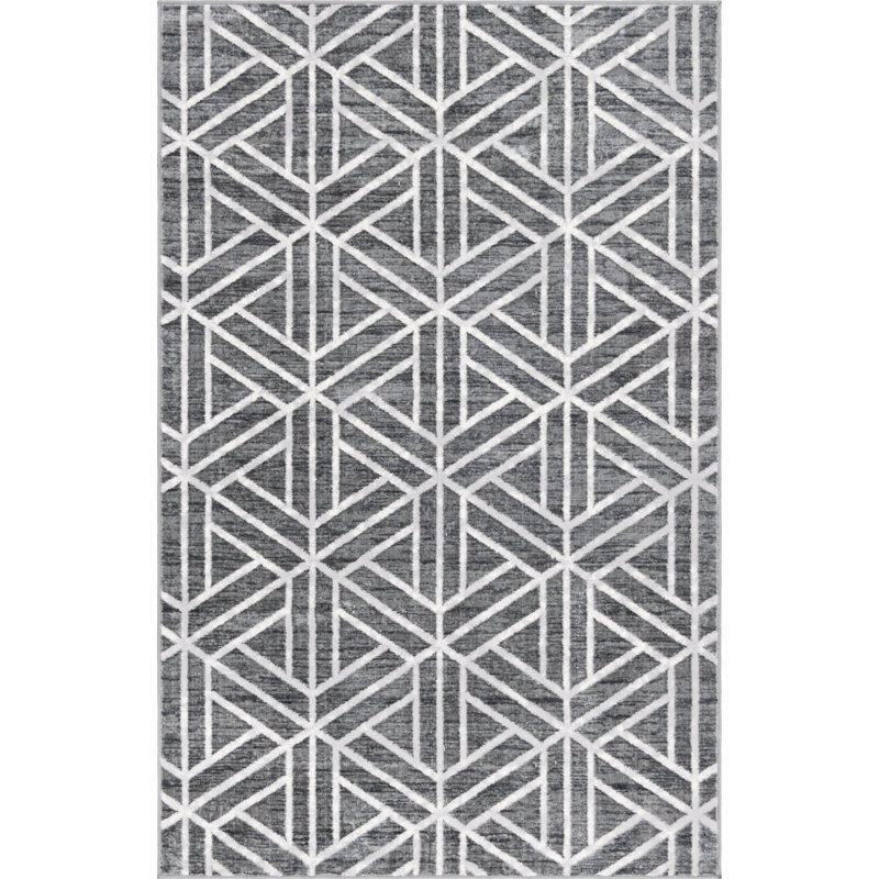 Quercioli Geometric Indoor Rug, Rectangle 3'3" x 5'3"