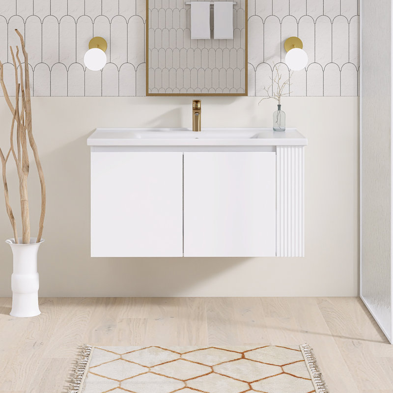 36'' Single Bathroom Vanity With Ceramic Top