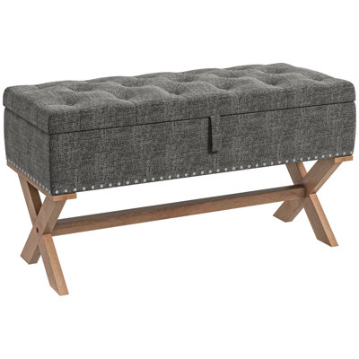 Zutphen 100% Polyester Upholstered Storage Bench by Winston Porter