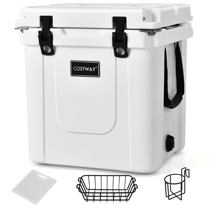 Costway 31L Ice Chest in White