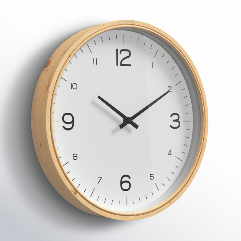 Horloge murale Drexel, H 15,6 po x l 15,6 po x P 2,5 po
