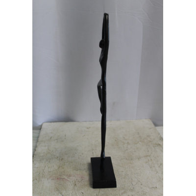 Nifao Collection Aluminum Tree Pose Statue, Serene Yoga Decor 7" x 3" x 20"H