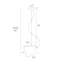 Mini-luminaire suspendu moderne en métal 1 lumière