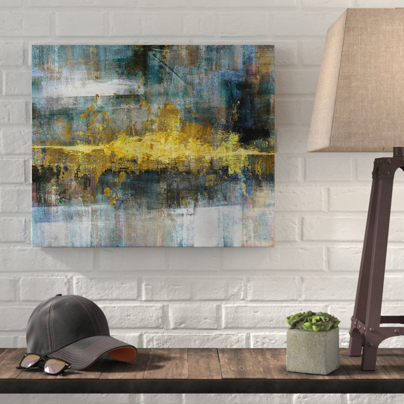 « Frequency », reproduction de peinture, H 32 po x l 48 po x P 1,5 po, Toile tendue