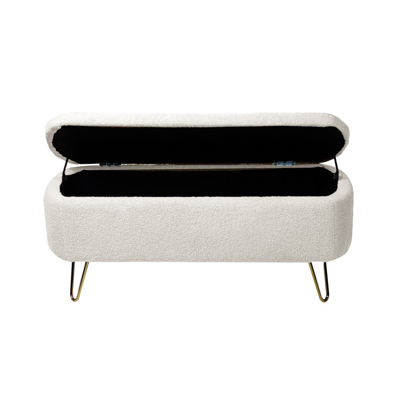 Banc de rangement Narding, Ivoire