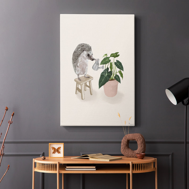 Happy Garden II - Cavas enveloppés de galerie, H 18 po x l 12 po