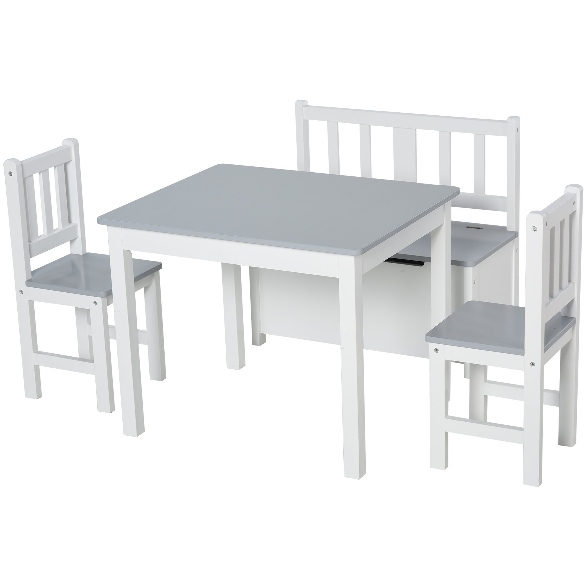 Harriet Bee Asdsit Kids 4 Piece Play Table and Chair Set & Reviews ...