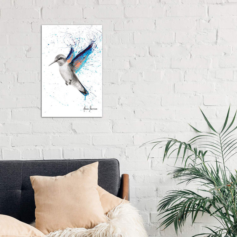 Azul Hummingbird by Ashvin Harrison - Wrapped Canvas Print, 66.04 cm H x 45.72 cm W x 3.175 cm D