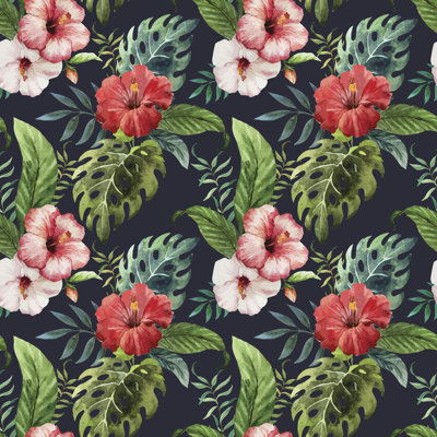 Tropic 1 Piece Wrapped Canvas Wall Art