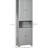 Bathroom Storage Cabinet With 2 Cabinets - Gray 23.5" W X 11.75" D 7.75" H Compact Magnetic Doors 22Lbs Capacity Per Shelf