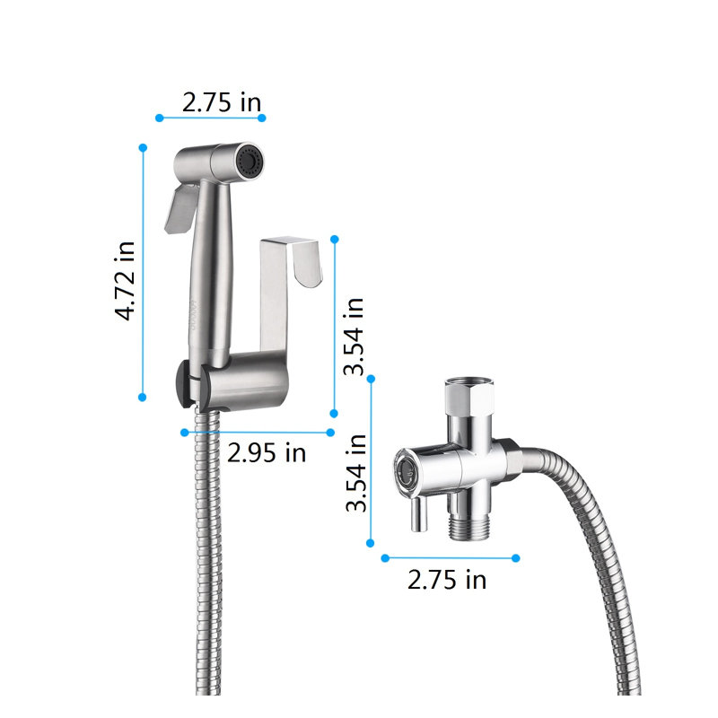 Bidet pulvérisateur pour toilette, pulvérisateur de couches en tissu à main