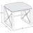 Medallion Steel Accent Stool-103079156