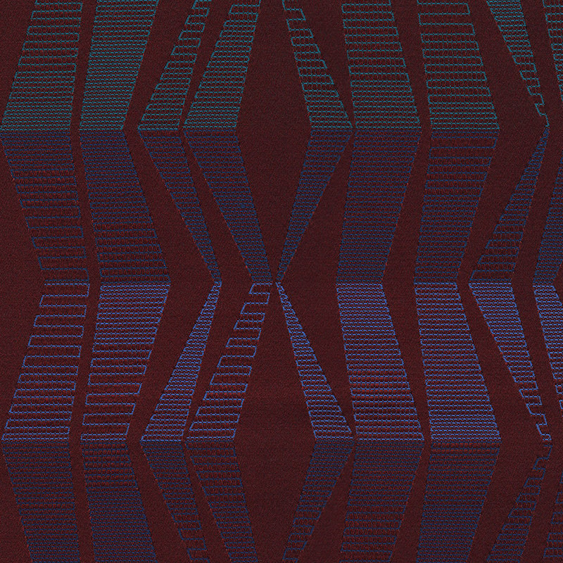 Crypton Stellar Woven Jacquard Fabric by the Yard, Bordeaux
