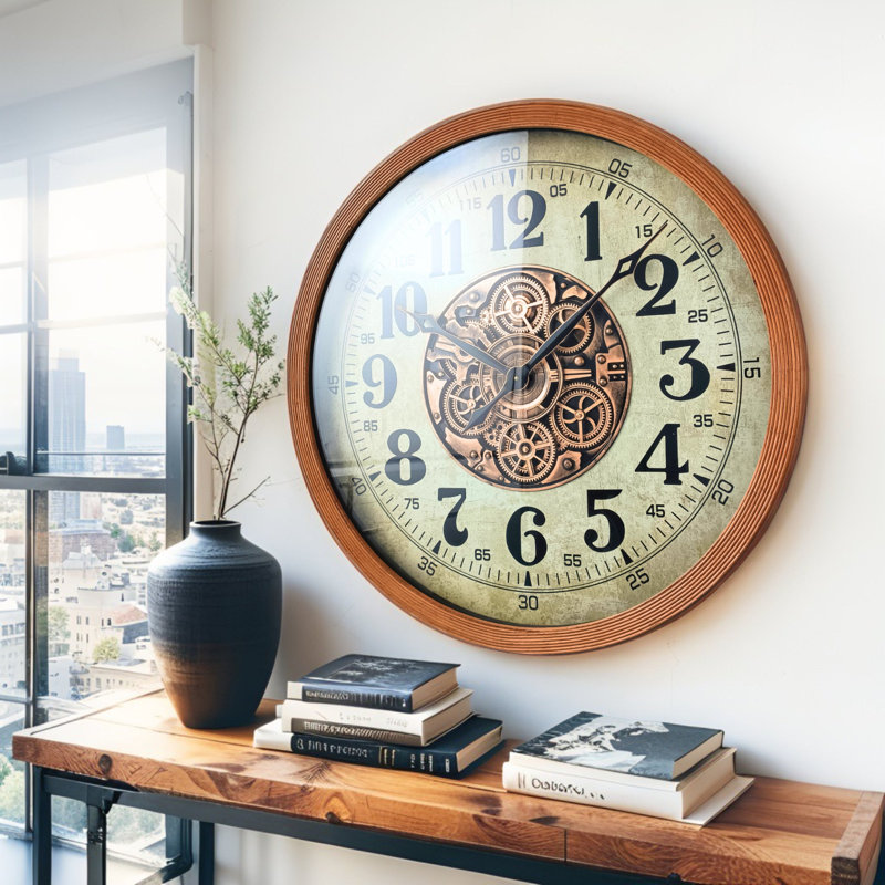 Solid Wood Wall Clock